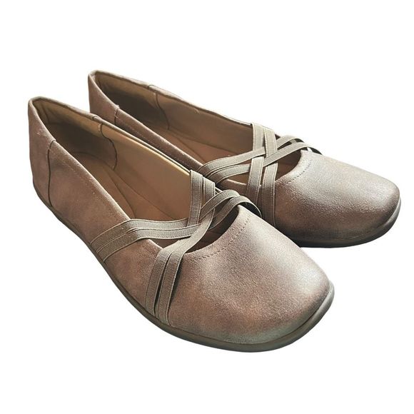 Easy Spirit Shoes - Easy Spirit Women’s Aubree Fabric Slip-on Shoes Brown Mary Jane Size 9 1/2 M